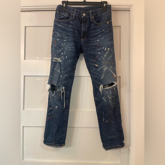 Ralph Lauren Denim - Ralph Lauren Denim & Supply Women’s Jeans 26 Distressed Paint Splatter Destroyed